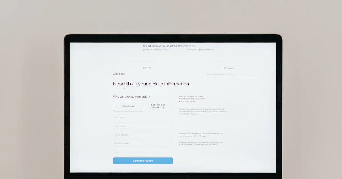 a simple payment checkout page