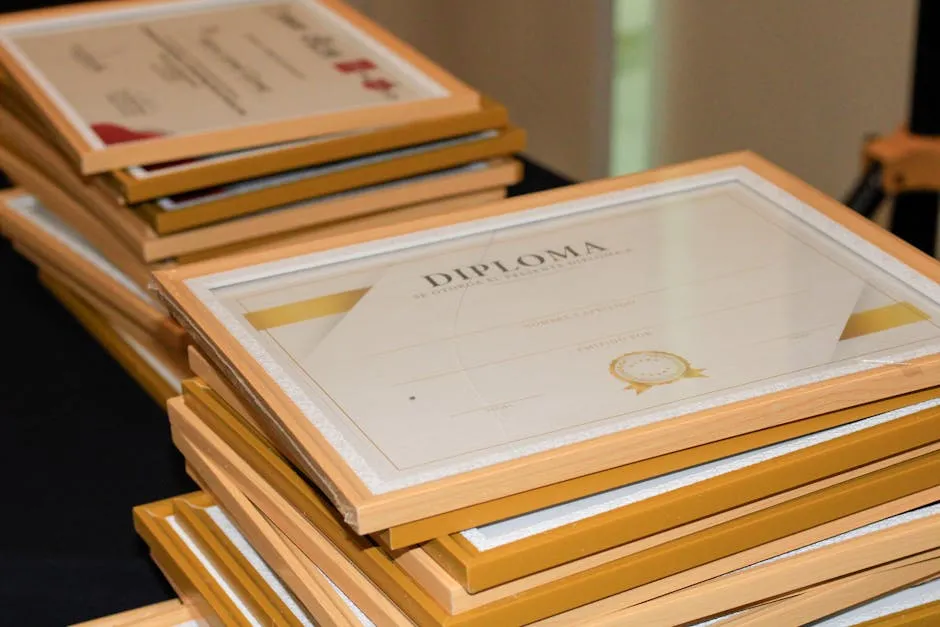 Certificate of completion — proof that a student finished the course