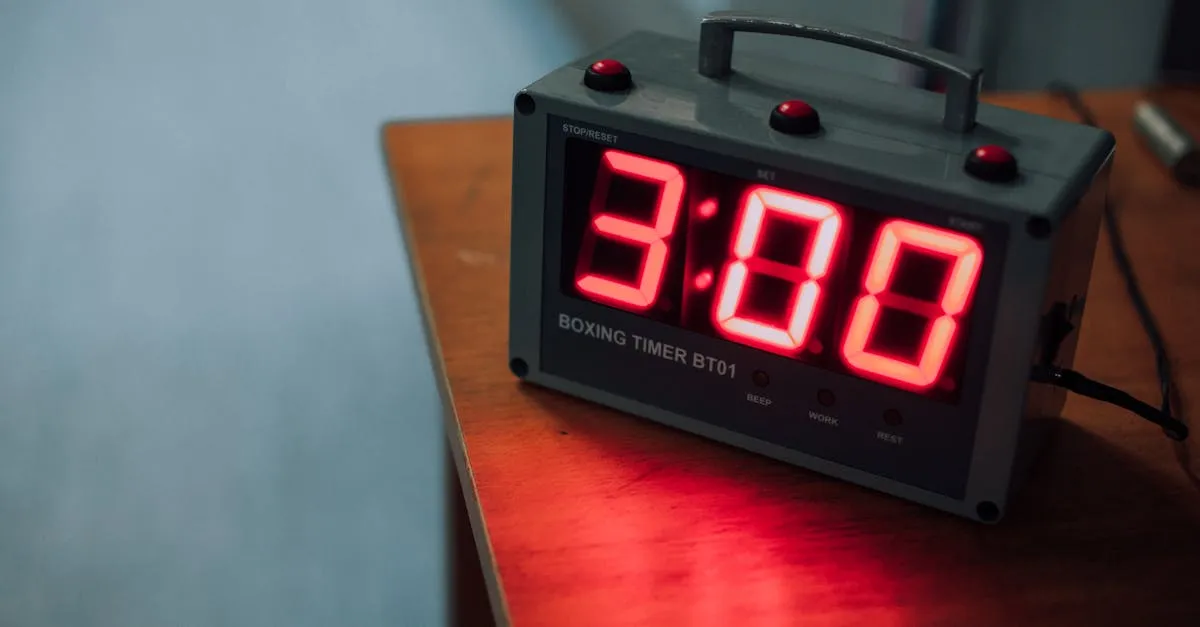 Clock ticking deadline urgency concept