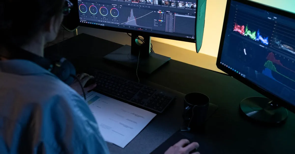 Video editing workspace with timeline